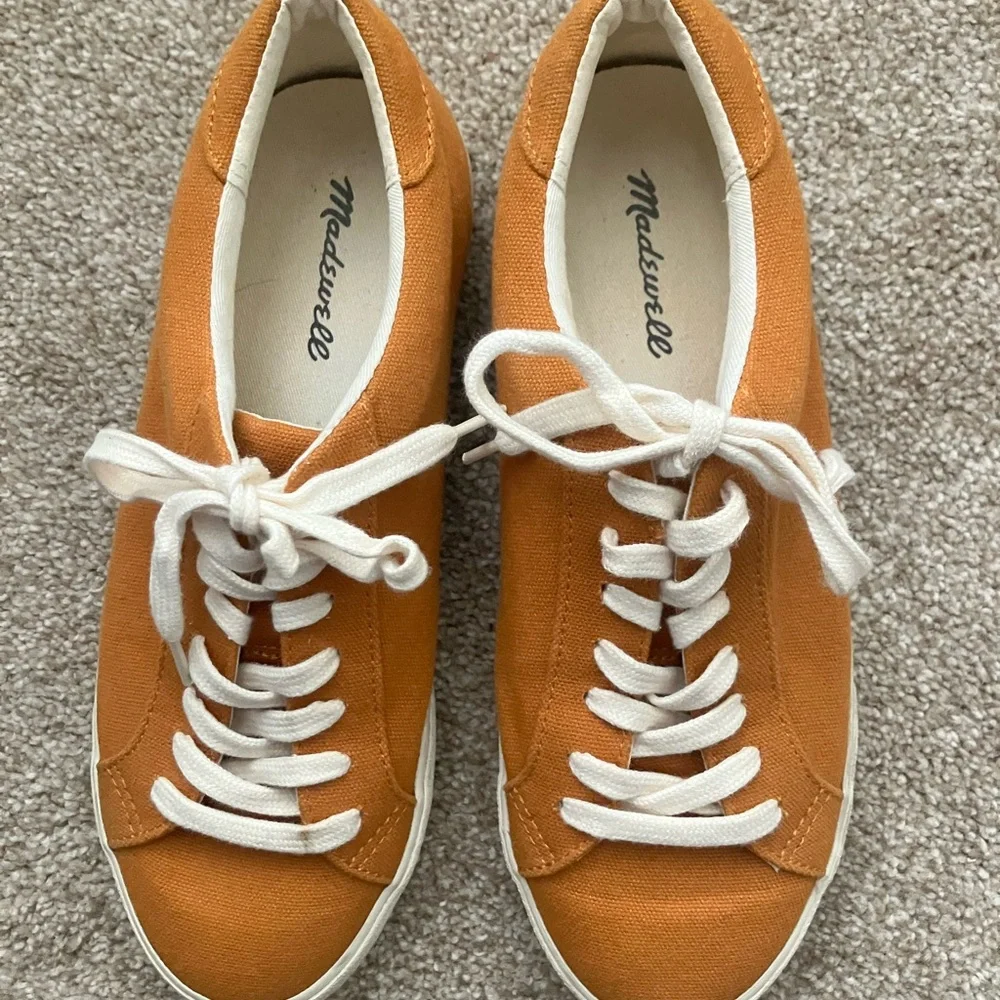 Madewell Women's Mustard Gold Low Tops